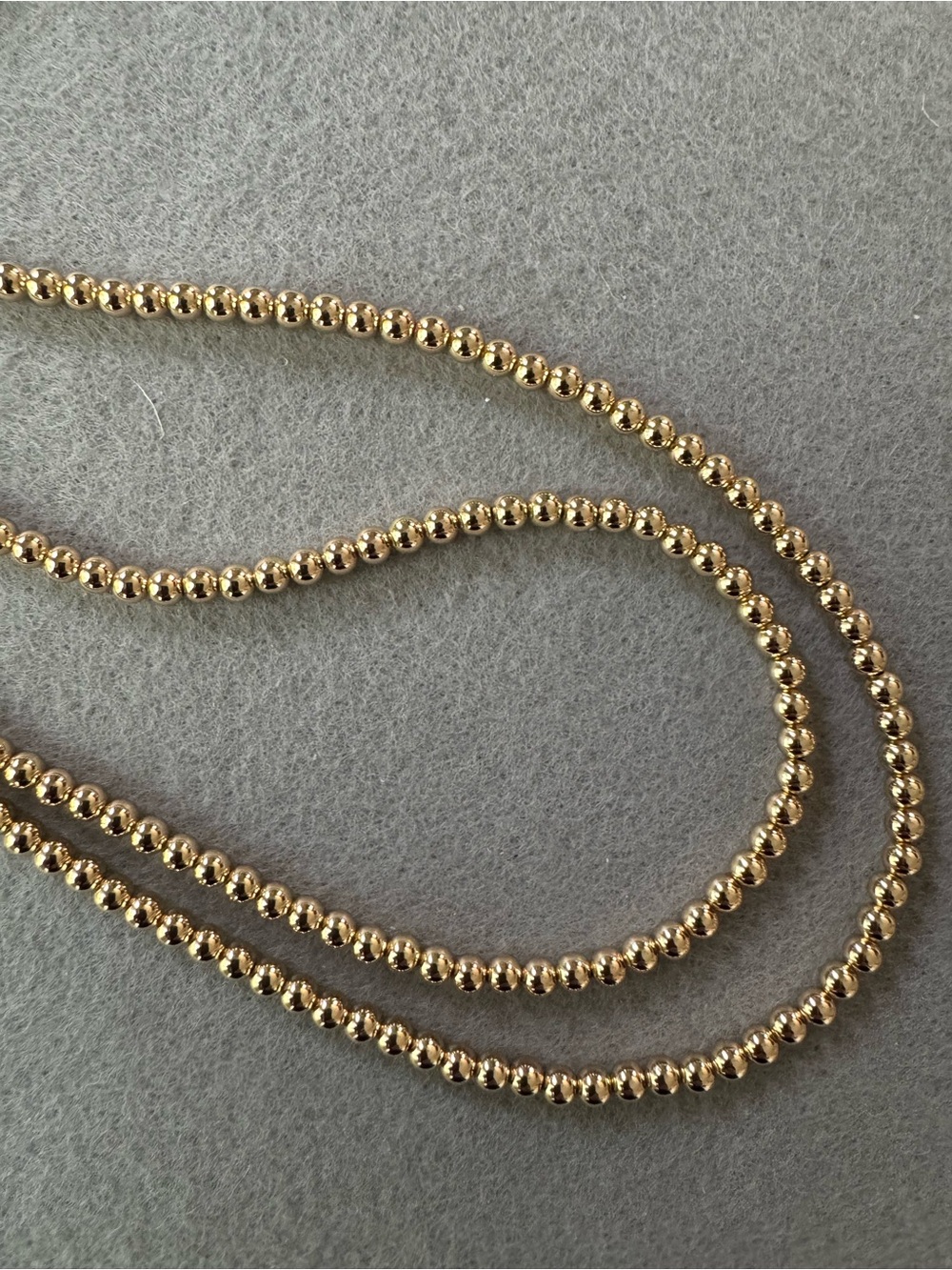 Jane Winn
Gold Beaded Necklace -
Double wrap or Single Loop
Total 32” length - Picture 5 of 6